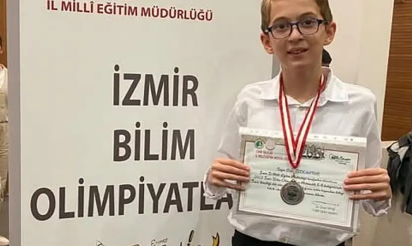Tireli Genç Yetenek Erinç Özkantur Bilim Olimpiyatları'nda Büyük Başarıya İmza Attı