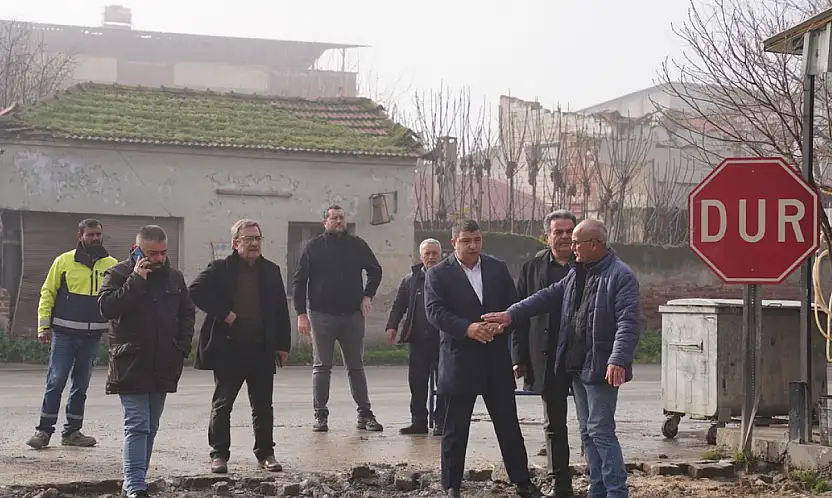 YENİÇİFTLİK YOLUNDA YENİLEME ÇALIŞMALARI BAŞLADI